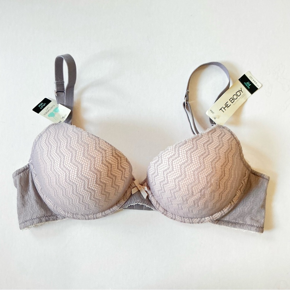 The Body Fit Zig Zag Uplift Demi Padded Push Up Bra